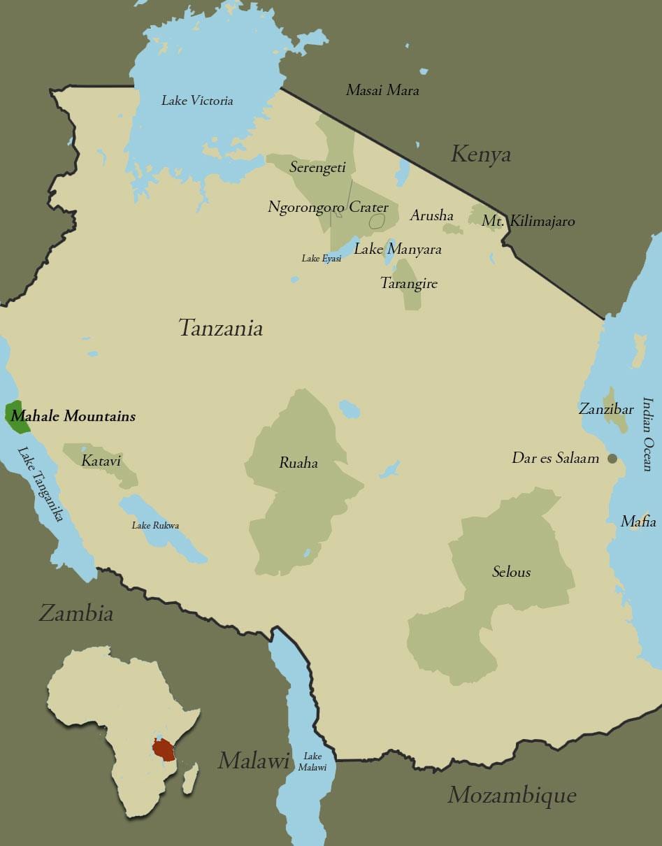 Зураг танзани уулс