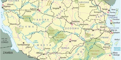 Танзани аялал жуулчлалын газрын зураг