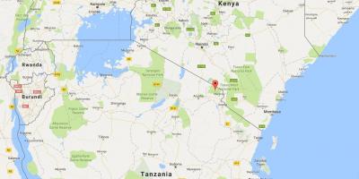 Танзани байршил дээр дэлхийн газрын зураг